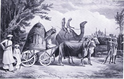 El carruaje del harén del último rey de Delhi 1857 d.C. de Alexis, Prince Soltykoff
